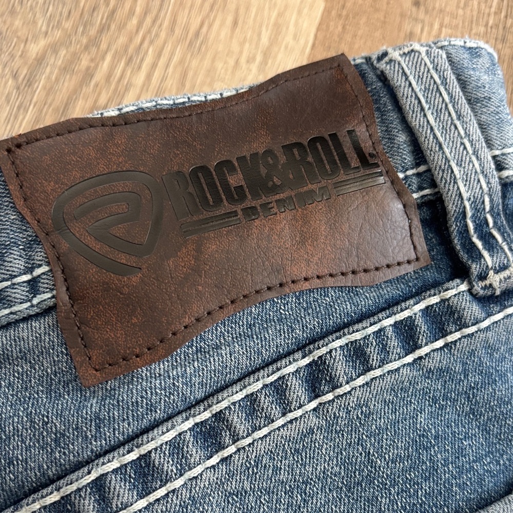 Rock & Roll Denim Men's Relaxed Fit Jeans - Classic Blue